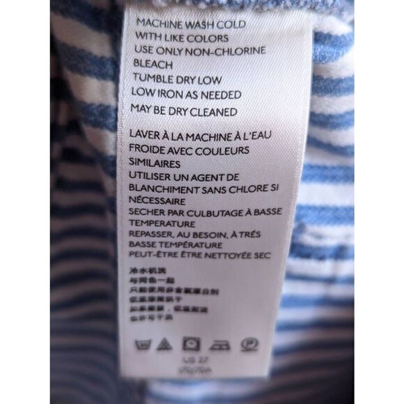 Anthropologie Pilcro and the letterpress high rise timeless railroad striped ank - Picture 9 of 10